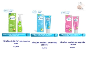 Review kem tẩy lông Cleo về giá cả