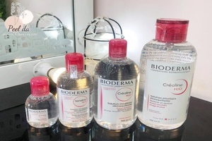 Tẩy trang Bioderma hồng Crealine và Sensibio có nhiều dung tích