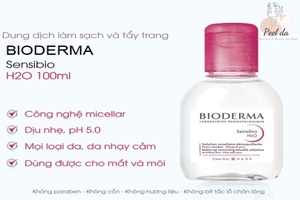 Nước tẩy trang Bioderma hồng Crealine và Sensibio ứng dụng công nghệ Micellar