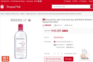 Nên tìm mua nước tẩy trang Bioderma hồng Crealine và Sensibio ở những cửa hàng uy tín