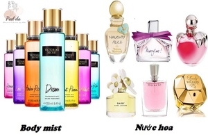Body Mist và nước hoa có những đặc điểm khác nhau