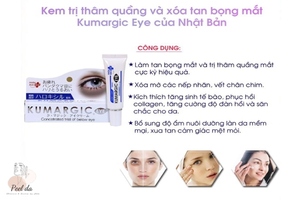 Review kem trị thâm mắt Kumargic về công dụng