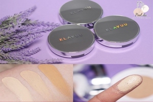 Cushion Klavuu xám có 3 tone màu với kết cấu mỏng nhẹ