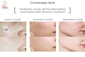 Khả năng che phủ của cushion Klavuu xám