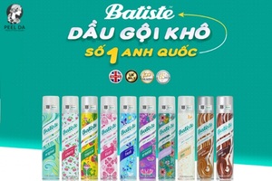 review dầu gội khô Batiste